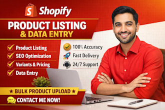 do professional manually shopify product listing