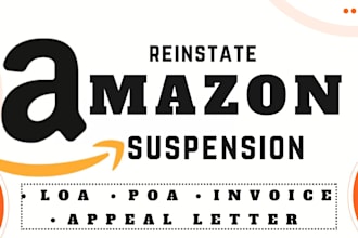 reopen amazon suspended account with appeal letter poa loa amazon reinstatement