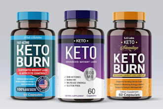 do label design, supplement label, cbd bottle label design