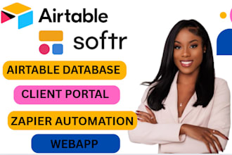 setup airtable workflow database automation zapier integromat softr, smartsuite