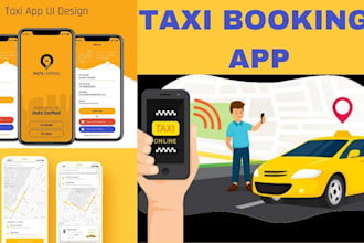 develop uber clone app, rideshare app, taxi booking, car rental app, uber app