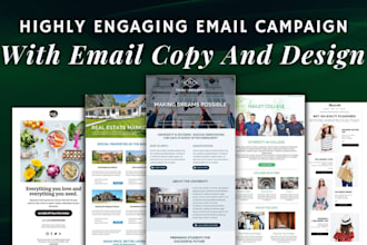 design a professional HTML email template or newsletter