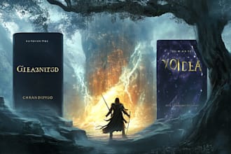 design fantasy book cover or ebook cover