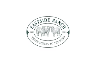create a modern farm sheep logo design unique branding