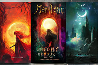 design a fantasy, sci fi, or horror, book cover