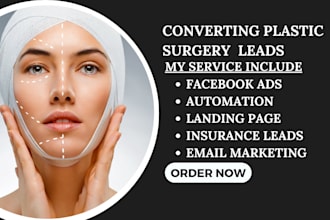 generate plastic surgery leads cosmetic spa leads  plastic surgery website
