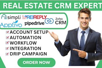 setup apptivo reirply zoho crm pipedrive gohighlevel automation