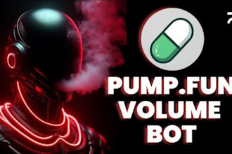 build volume bot, holder, bundler, trading bot on solana base, eth, sui, pumpfun