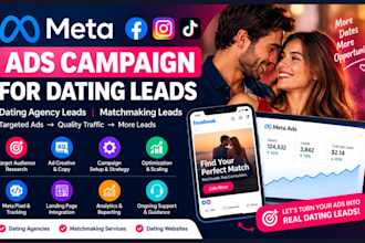 set up meta ads campaign for dating leads dating agency leads matchmaking leads