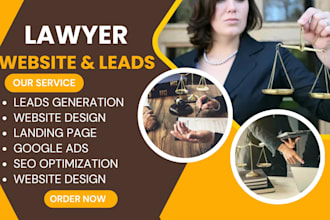 build lawyer website, attorney, law firm, legal,   notary business wordpress web