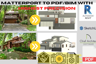create matterport to revit bim conversion with asbuilt drawings