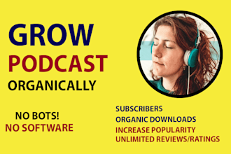 organic apple podcast promotion for huge downloads and ratings