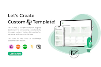 design a custom notion template around your needs