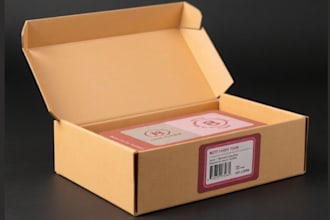 design product packaging, label design, mailer box, box packaging