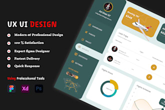 do website ui design, dashboard ui, mobile app ui design, ui ux design