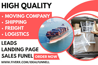 generate moving leads moving company movers freight shipping logistics leads