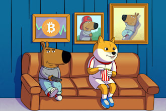create custom funny meme coin art for your crypto project