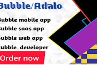 build adalo bubble io app bubble saas mvp ai website mobile web app developer