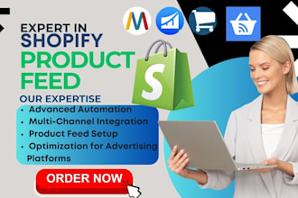 setup shopify product feed with multifeed  simprosys feedhub ced aftership feed