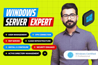 install, configure, and troubleshoot any windows server from 2012 to 2022