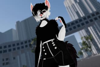 create 3d furry avatars fursona model furry nsfw vrchat avatar 3d vtube model