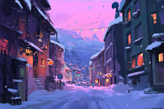 create visual novel, environment and game background art