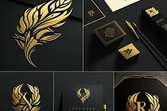do modern unique corporate logo and brand identity