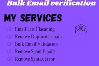 do bulk email verification and email list cleaning service