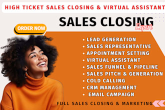 do sales closer telemarketing salesperson lead generation virtual assistant