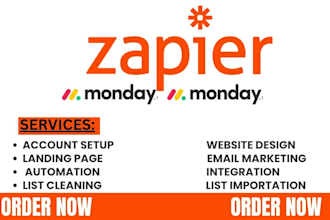 setup monday crm zapier api integration automation workflow pipeline