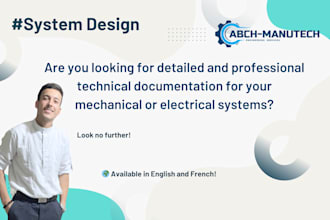 create professional technical files for mechanical and electrical systems