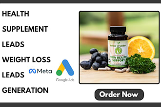 generate health supplement leads weight loss leads health and fitness leads
