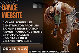 design music acting art dance website music dance studio fitness dance website