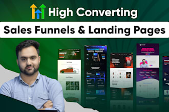 design sales funnel, landing page, website n automation expert in gohighlevel