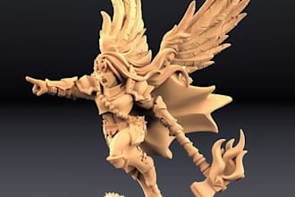 design a 3d terrain miniature with stl tabletop files for 3d print,zbrush bust
