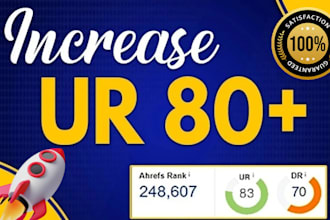 increase ahref ur 80 plus of your website with permanent dofollow backlinks