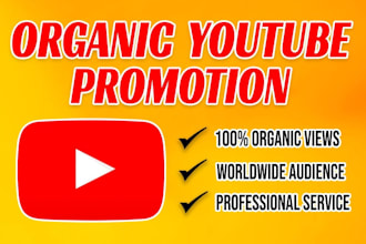 do super fast organic youtube video promotion