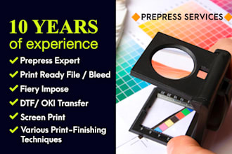 prepress and print ready file with bleed
