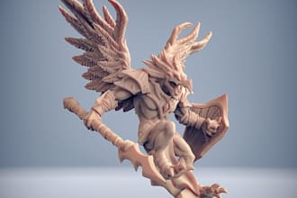 convert and resculpt 2d image to 3d stl file, terrain miniature,3d action figure