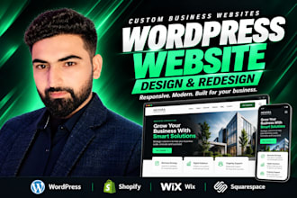design or redesign wordpress website, business website design or redesign