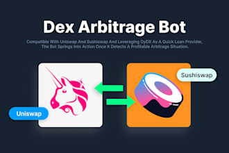 build dex arbitrage bot, triangular arbitrage bot, pancakeswap bot, uniswap bot