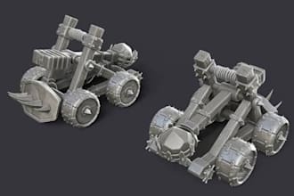 3d hard surface game art 3d props 3d weapon, design, for games an 3d printing
