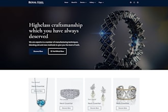 design jewelry website, jewelry shopify website, build ecommerce website shopify