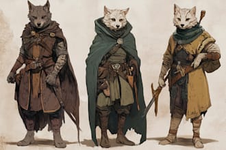 do dnd character art, concept art, commission art