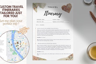 make custom travel itineraries with interactive google maps for your trip