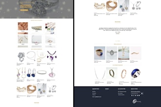 design jewelry website, shopify jewelry store, streetwear clothing website