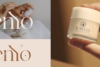 do luxury skin care, spa salon, massage, beauty and cosmetics logo design