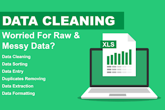 given 10 percent dis on expert ms excel data entry cleaning merging and analysis
