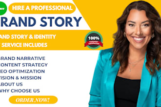 write brand story about us mission statement, website content writer copywriting