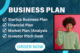 prepare a professional business plan for startups, business plan, financial plan